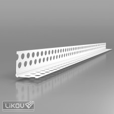 PVC lišta rohová s prelisom a flexibilnými ramenami