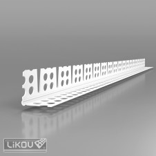 PVC lišta klenbová s prelisom a flexibilnými ramenami