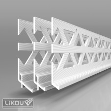 P-B PVC lišta ukončovacia s okapnicou